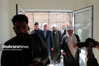 بازدید رئیس مجلس از پروژه مجتمع تربیتی آموزشی حضرت مهدی (عج) مشهد
