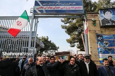 گزارش تصویری | مراسم تشییع محسن صنوبری، پیشکسوت اخلاق‌مدار و خوش‌نام فوتبال خراسان
