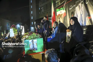 گزارش تصویری | وداع با پیکر مطهر پرستار شهید «حسین عشقی» در مشهد