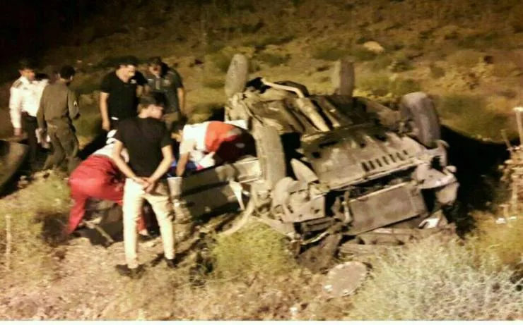 واژگونی خودرو پژو منجر به مرگ ۳ نفر شد