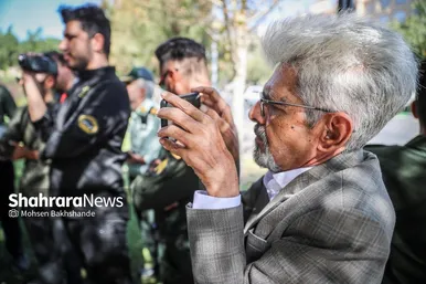 گزارش تصویری | صحنه شهادت ۲ بسیجی در مشهد بازسازی شد