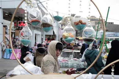 بازار گل در آستانه سال نو
