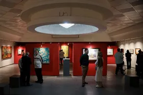نمایش آثار اساتید مدرسه عالی هنر رضوی در گالری رضوان مشهد