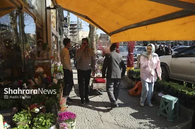 گزارش تصویری | حال و هوای بازار گل و گیاه مشهد در آستانه عید نوروز
