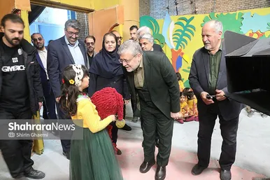 گزارش تصویری | بازدید شهردار مشهد از پشت‌صحنه فیلم سینمایی «کاکا لوتی»