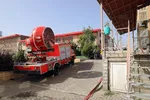 مهار آتش سوزی یک مجتمع اقامتی درغرب مشهد | نجات ۵۰ نفر از ساکنان + تصاویر