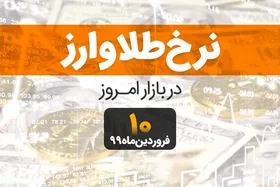 قیمت طلا، قیمت سکه، قیمت دلار و ارز امروز ۱۰ فروردین ۹۹