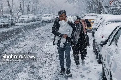 بارش برف در مشهد