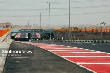 بلوار و تقاطع قمربنی‌هاشم(ع) مشهد در آستانه‌ بهره‌برداری