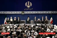 رهبر معظم انقلاب: انقلاب اسلامی دخالت در امور کشور را به مردم هدیه کرد | خداوند رئیس‌جمهور عزیز جدیدمان را توفیق بدهد و اهداف عالی را محقق کند + فیلم