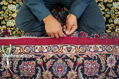 عکس | کارگاه تولید فرش‌های حرم مطهر رضوی