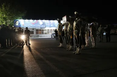 استقبال از پیکر شهید امیر عبدالهیان در مشهد