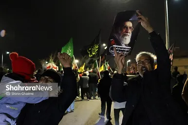 گزارش تصویری | تجمع مردم مشهد در سوگ رهبر انقلاب | شهرک مهرگان