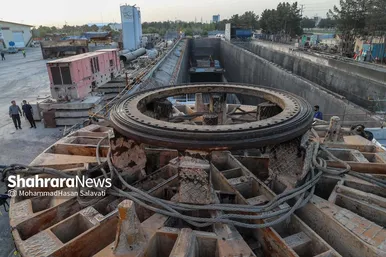 عملیات انتقال دستگاه TBM حفاری قطار شهری