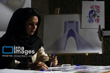 عکس‌هایی از کارگاه هنرهای تجسمی «ایران من»