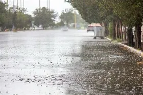 ویدوئو| بارش سنگین تگرگ در روستای امین&zwnj;آباد خراسان رضوی