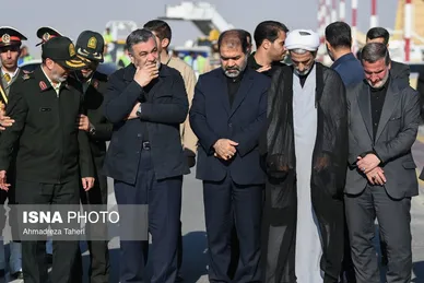 مراسم استقبال از پیکر شهید زاهدی