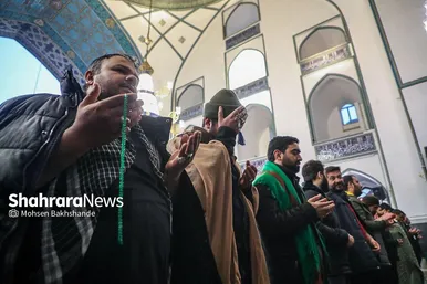گزارش تصویری | آیین معنوی اعتکاف در حرم مطهر رضوی