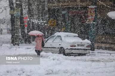 گزارش تصویری | بارش سنگین برف در شهرستان سوادکوه - مازندران