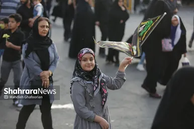 پیاده‌روی جاماندگان اربعین حسینی در مشهد