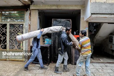 عکس‌هایی از خیابان سپاه در محله سیدی مشهد ۴۸ ساعت پس از سیل