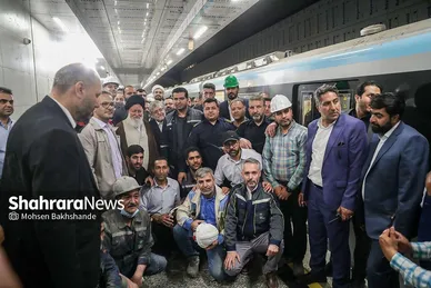 گزارش تصویری | بازدید آیت‌الله علم‌الهدی از ایستگاه باب‌الجواد(ع) مترو مشهد