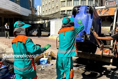 عکس | خدمت رسانی پاکبانان مشهدی به زائران اربعین در نجف اشرف
