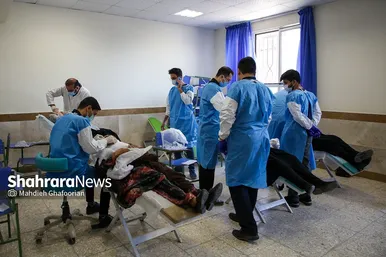 اردوی جهادی سلامت در حاشیه شهر مشهد