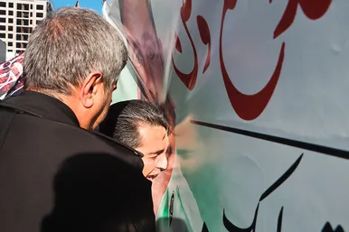 تشییع پیکر 12 شهید گمنام دفاع مقدس و 2 شهید حادثه تروریستی راسک در مشهد