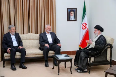 عکس‌هایی از دیدار شماری از میهمانان خارجی مراسم تحلیف با رهبر انقلاب اسلامی