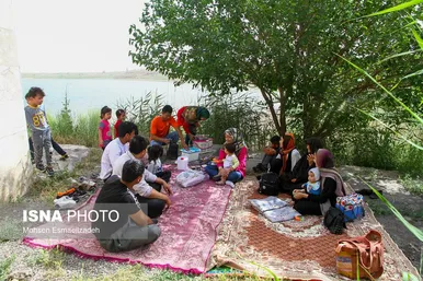 عکس‌هایی از دریاچه بزنگان در خراسان رضوی