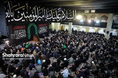 دسته عزای علوی در روز شهادت حضرت علی(ع) در مشهد