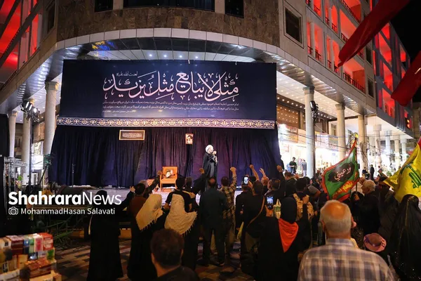 نجف، صحنه روایت مقاومت؛ هنرمندان مشهدی در موکب «خدام‌الحسین» به میدان آمدند+ فیلم و عکس