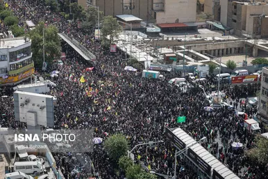 گزارش تصویری | مراسم تشییع پیکر شهدای اقتدار در تهران (۷ تیر ۱۴۰۴)