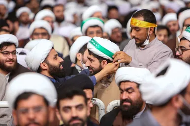 دیدار جمعی از مبلغان و طلاب حوزه‌های علمیه سراسر کشور با رهبر انقلاب