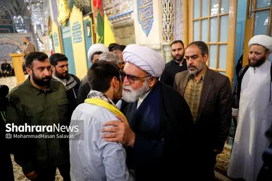 گزارش تصویری | وداع با پیکر مطهر بانوی شهیده معصومه کرباسی در حرم مطهر رضوی - مشهد