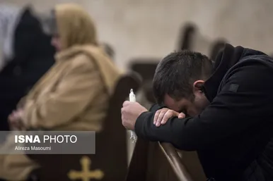 گزارش تصویری | مراسم میلاد حضرت مسیح (ع) در کلیسای مریم مقدس - تهران