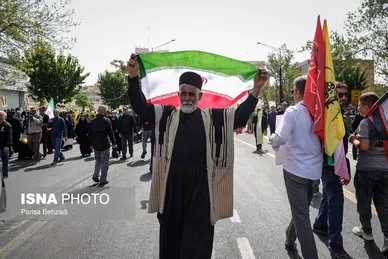 گزارش تصویری | مراسم تشییع پیکر شهدای اقتدار در تهران (۷ تیر ۱۴۰۴)