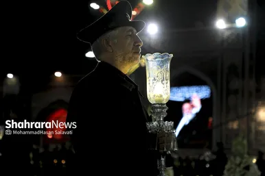گزارش تصویری | آئین سنتی خطبه خوانی شب عاشورا در حرم مطهر رضوی