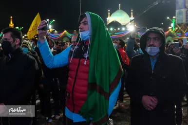 مراسم تحویل سال ۱۴۰۱ در حرم مطهر رضوی