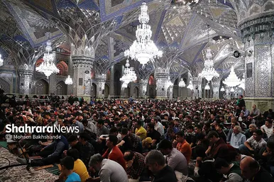 مراسم مناجات شب‌های ماه مبارک رمضان در حرم مطهر رضوی