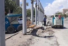 جابه&zwnj;جایی ایستگاه مسیر ویژه خط یک BRT در میدان فجر مشهد