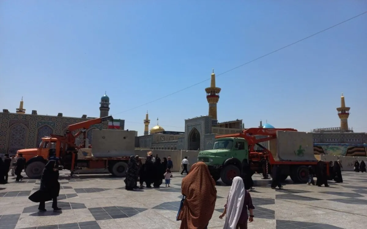 حرم مطهر امام رضا(ع) آماده میزبانی از مراسم وداع و تدفین پیکر رهبر شهید انقلاب