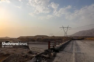 گزارش تصویری | آخرین وضعیت پل رودخانۀ شور در محور بندرعباس پس از حمله امریکا
