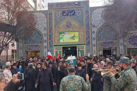 پیکر مطهر جانباز شهید محمد شورئی در مشهد تشییع شد