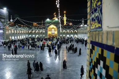 گزارش تصویری | حرم امام هشتم در شب میلاد امام علی(ع)