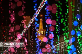 فضاآرایی ویژه حرم مطهر امام&zwnj;رضا(ع) به مناسبت دهه ولایت و عید سعید غدیر خم