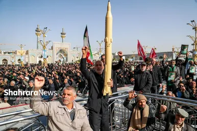 گزارش تصویری | عزاداری شهادت رهبر معظم انقلاب اسلامی، در حرم امام‌رضا (ع) - ۲