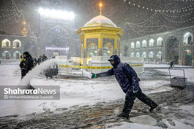 گزارش تصویری | بارش شدید برف در مشهد