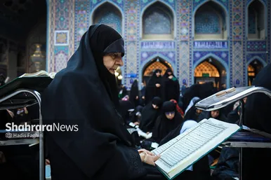 گزارش تصویری | جزء خوانی قرآن کریم در حرم امام رضا (ع)